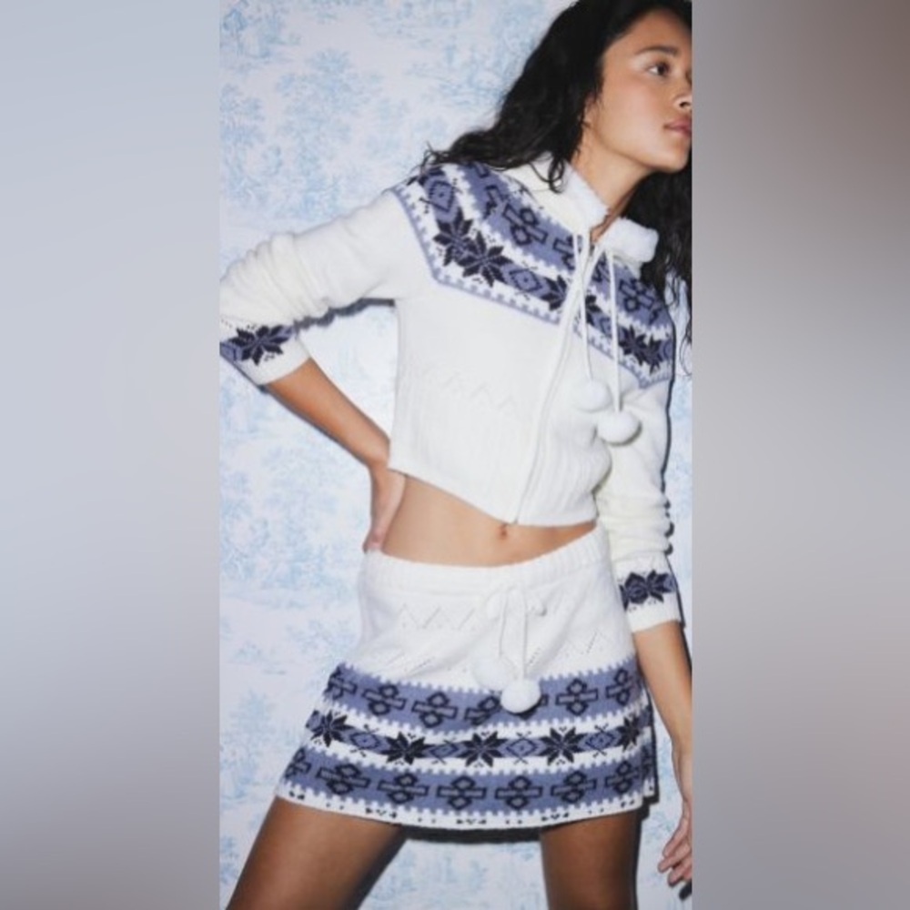 Urban Outfitters Knit Skirt and Sweater Set